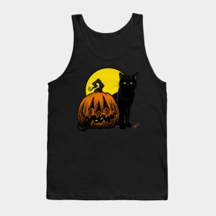 Still Life with Feline and Gourd Tank Top